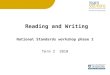 Reading and Writing National Standards workshop phase 2 Term 2 2010
