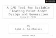 AICCSA’06 Sharja 1 A CAD Tool for Scalable Floating Point Adder Design and Generation Using C++/VHDL By Asim J. Al-Khalili
