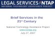 Brief Services in the 21 st Century National Technology Assistance Project   July 27, 2007