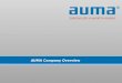 AUMA Company Overview. Who is AUMA? Manufacturer of electric motor actuators Founded in 1964 in Germany AUMA-USA founded in 1976 in Pittsburgh AUMA Actuators,