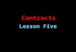 Contracts Lesson Five. Learning Objectives  Review meaning of leasehold estate.  Learn and understand lease rights.  Become familiar with the various