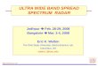 ElectroScience Lab ULTRA WIDE BAND SPREAD SPECTRUM RADAR Jodhpur  Feb. 28-29, 2008 Bangalore  Mar. 3-4, 2008 Eric K. Walton The Ohio State University,