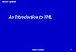 MIS 315 Bsharah An Introduction to XML 1MIS 315 - Bsharah