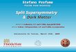 Stefano Profumo Split Supersymmetry & Dark Matter Florida State University Università di Torino, March 15th, 2005 Based on A.Masiero, S.P. and P.Ullio,