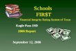 1 Schools FIR$T Eagle Pass ISD 2006 Report September 12, 2006 Financial Integrity Rating System of Texas