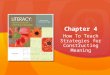 How To Teach Strategies for Constructing Meaning Chapter 4