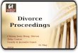 Divorce Proceedings Chiang Joon Heng, Steven Help Centre Family & Juvenile Court 31 May 2010