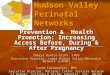 Hudson Valley Perinatal Networks Prevention & Health Promotion: Increasing Access Before, During & After Pregnancy Cheryl Hunter-Grant, LMSW Executive