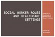Chapter 2 Handbook of Health Social Work, 2 nd Edition Created by Teri Browne SOCIAL WORKER ROLES AND HEALTHCARE SETTINGS