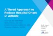 A Tiered Approach to Reduce Hospital Onset C. difficile Brian Koll, MD, FACP, FIDSA Medical Director and Chief Infection Prevention and Control, BIMC