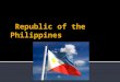 Language People Nationality: Noun-- Filipino(s). Adjective-- Philippine. Population (2009 estimate): 92.2 million. Annual population growth rate (2007