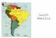 South America. 12% of world’s landmass 6% of world’s population Vast majority of people live within 500 miles of coast Vast interior is sparsely populated