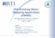 EPA Drinking Water Mapping Application (DWMA) Authors: James Sinnott, RTI International (presenter) Jay Rineer, RTI International William Cooter, RTI International