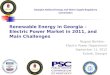 Renewable Energy in Georgia – Electric Power Market in 2011, and Main Challenges Nugzar Beridze – Electric Power Department September 11, 2012 Kutaisi,
