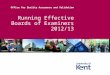 Running Effective Boards of Examiners 2012/13 Office for Quality Assurance and Validation
