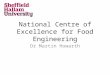 National Centre of Excellence for Food Engineering Dr Martin Howarth