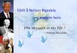 The struggle is my life ! ---Nelson Mandela Unit 5 Nelson Mandela ---a modern hero