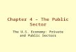Chapter 4 – The Public Sector The U.S. Economy: Private and Public Sectors