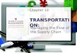 Chapter 10 TRANSPORTATI ON: Managing the Flow of the Supply Chain