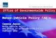 Office of Governmentwide Policy U.S. General Services Administration Motor Vehicle Policy FAQ’s Connie Aaron Motor Vehicle Policy GSA Office of Governmentwide