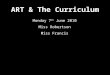 ART & The Curriculum Monday 7 th June 2010 Miss Robertson Miss Francis