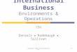 Copyright © 2015 Pearson Education, Inc.4-1 International Business Environments & Operations 15e Daniels ● Radebaugh ● Sullivan