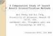 A Comparative Study of Search Result Diversification Methods Wei Zheng and Hui Fang University of Delaware, Newark DE 19716, USA zwei@udel.edu, hfang@ece.udel.edu