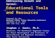 Addressing Growth and Sprawl: Educational Tools and Resources Prepared for the: National Public Policy Education Conference September 21-24, 2003 Salt