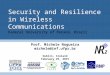 Security and Resilience in Wireless Communications Federal University of Paraná, Brazil Prof. Michele Nogueira michele@inf.ufpr.br Dublin, Ireland February