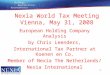 1 Nexia World Tax Meeting Vienna, May 31, 2008 European Holding Company Analysis by Chris Leenders, International Tax Partner at Koenen en Co, Member of