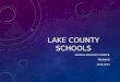LAKE COUNTY SCHOOLS SCHOOL ADVISORY COUNCIL TRAINING 2014-2015