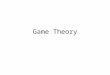 Game Theory. What is game theory (GT)? GT is the study of multi-agent decision problems GT is used to predict what will happen (equilibrium) when: –There