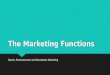 The Marketing Functions Sports, Entertainment and Recreation Marketing