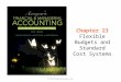 Chapter 23 Flexible Budgets and Standard Cost Systems