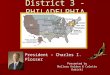 District 3 - PHILADELPHIA President – Charles I. Plosser Presented by Mallory Holden & Colette Dubicki