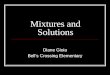 Mixtures and Solutions Diane Gioia Bell’s Crossing Elementary