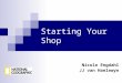 Starting Your Shop Nicole Engdahl JJ van Haelewyn