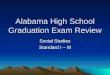 Alabama High School Graduation Exam Review Social Studies Standard I – III