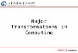 Major Transformations in Computing. 2 home back first prev next last What Will I Learn? In this lesson, you will learn to: –Relate major transformations