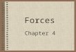 Forces Chapter 4. Force & Motion Force-a push or a pull on an object System-the object(s) experiencing the force Environment-the world around the system