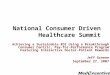 National Consumer Driven Healthcare Summit Achieving a Sustainable ROI Using a Breakthrough Consumer Centric, Pay-for-Performance Program Featuring Interactive