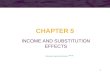 CHAPTER 5 INCOME AND SUBSTITUTION EFFECTS 1 References: Snyder and Nicholson, 10 th ed
