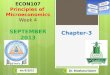 ECON107 Principles of Microeconomics Week 4 SEPTEMBER 2013 1 4w/9/2013 Dr. Mazharul Islam Chapter-3