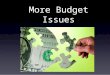 More Budget Issues. Progressive vs Flat Taxes  10% of taxpayers pay 2/3 of income tax