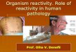 Organism reactivity. Role of reactivity in human pathology Prof. Olha V. Denefil