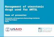 Management of uterotonic drugs used for AMTSL Name of presenter Prevention of Postpartum Hemorrhage Initiative (POPPHI) Project PATH