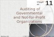 Chapter 11 Auditing of Governmental and Not-for-Profit Organizations McGraw-Hill © 2003 The McGraw-Hill Companies, Inc. All rights reserved