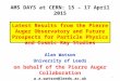 AMS DAYS at CERN: 15 – 17 April 2015 Latest Results from the Pierre Auger Observatory and Future Prospects for Particle Physics and Cosmic Ray Studies