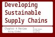 Developing Sustainable Supply Chains Chapter 4 Review Going Global By Fatimah Hakeem Ann Huebner Fareeha Naz