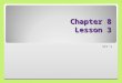 Chapter 8 Lesson 3 SPI’S. Before we get started… let’s review: What have we learned in our previous lessons in Chapter 8?